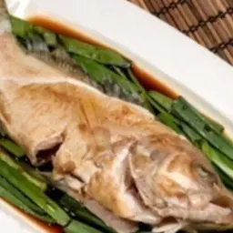 Steamed Lapu Lapu With Soy Sauce